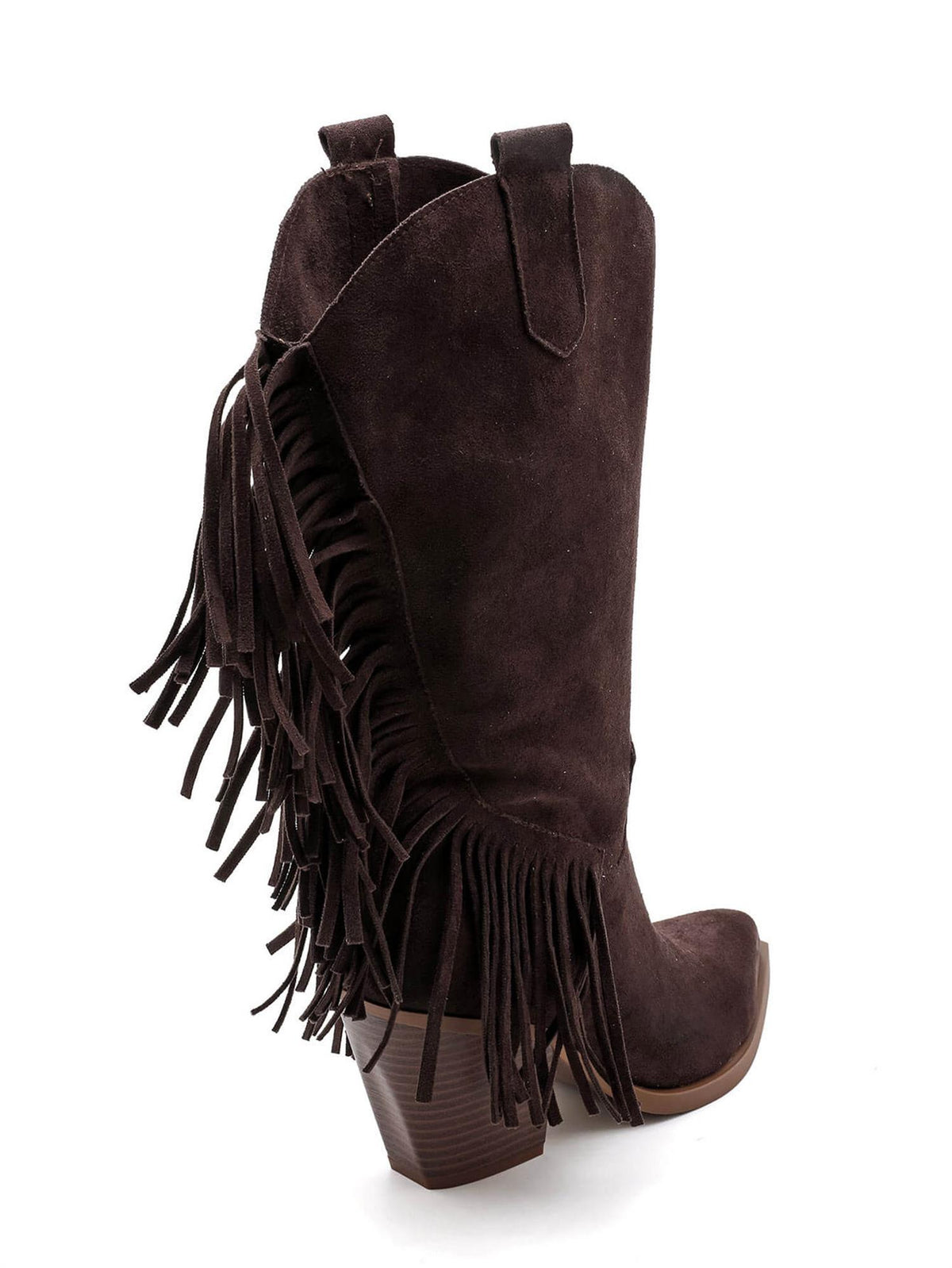 Cowboyboot med frynser - Brun