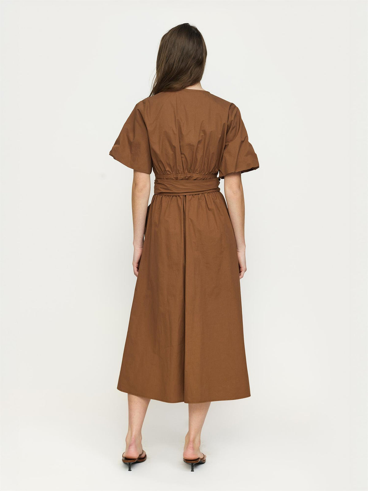 Halen Midi Dress - Brun