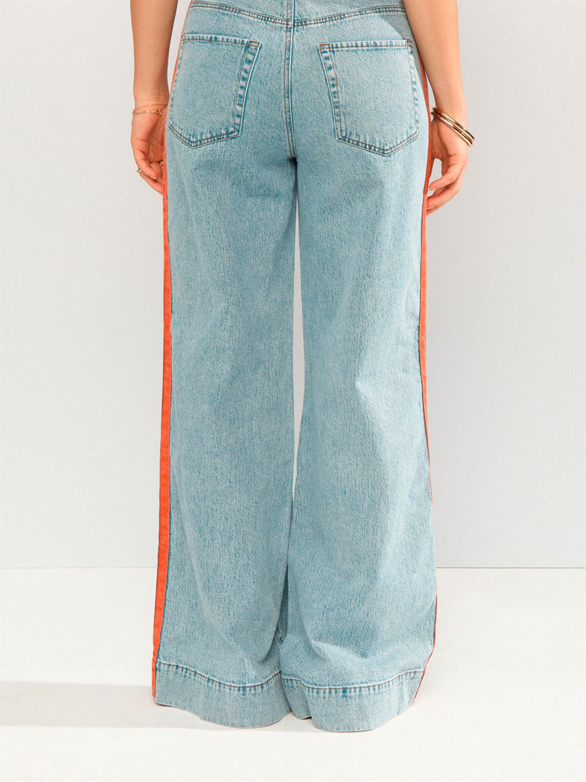 Malaga HR Wide Jeans - Lyseblå