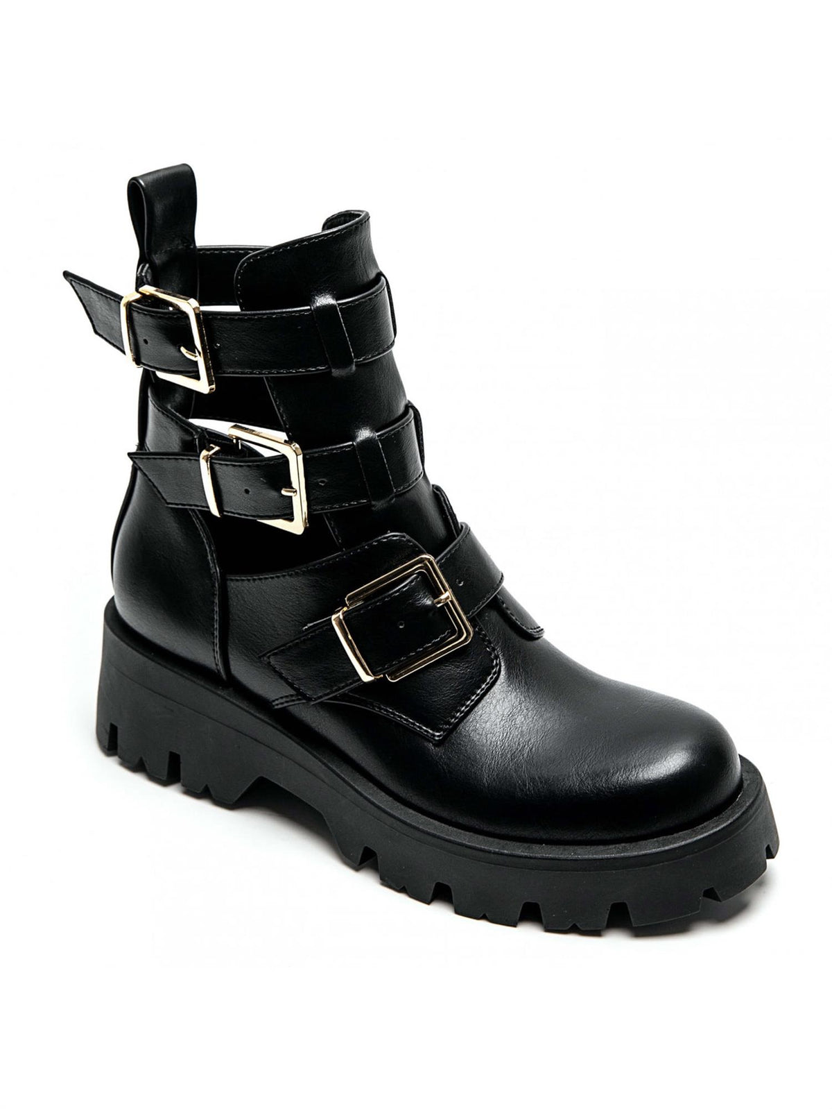 Boots med beltespenner 7631 - Sort