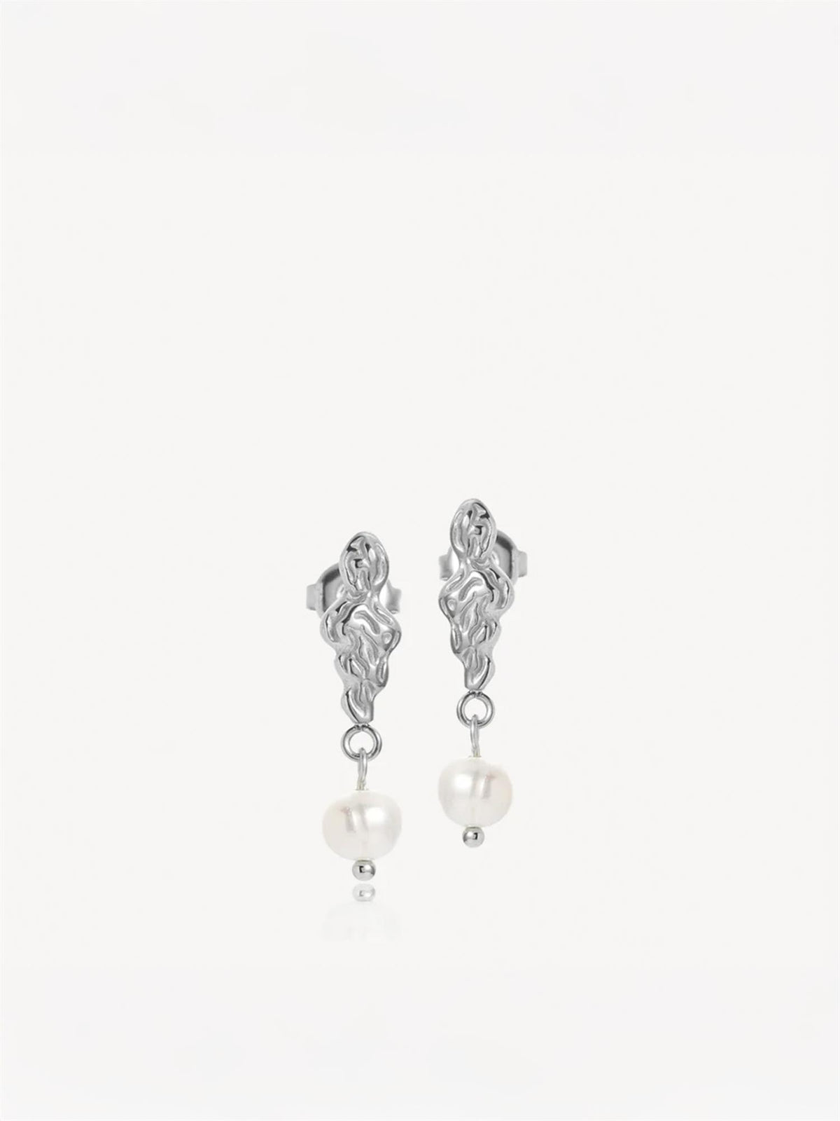 Freja small earrings steel - Silver