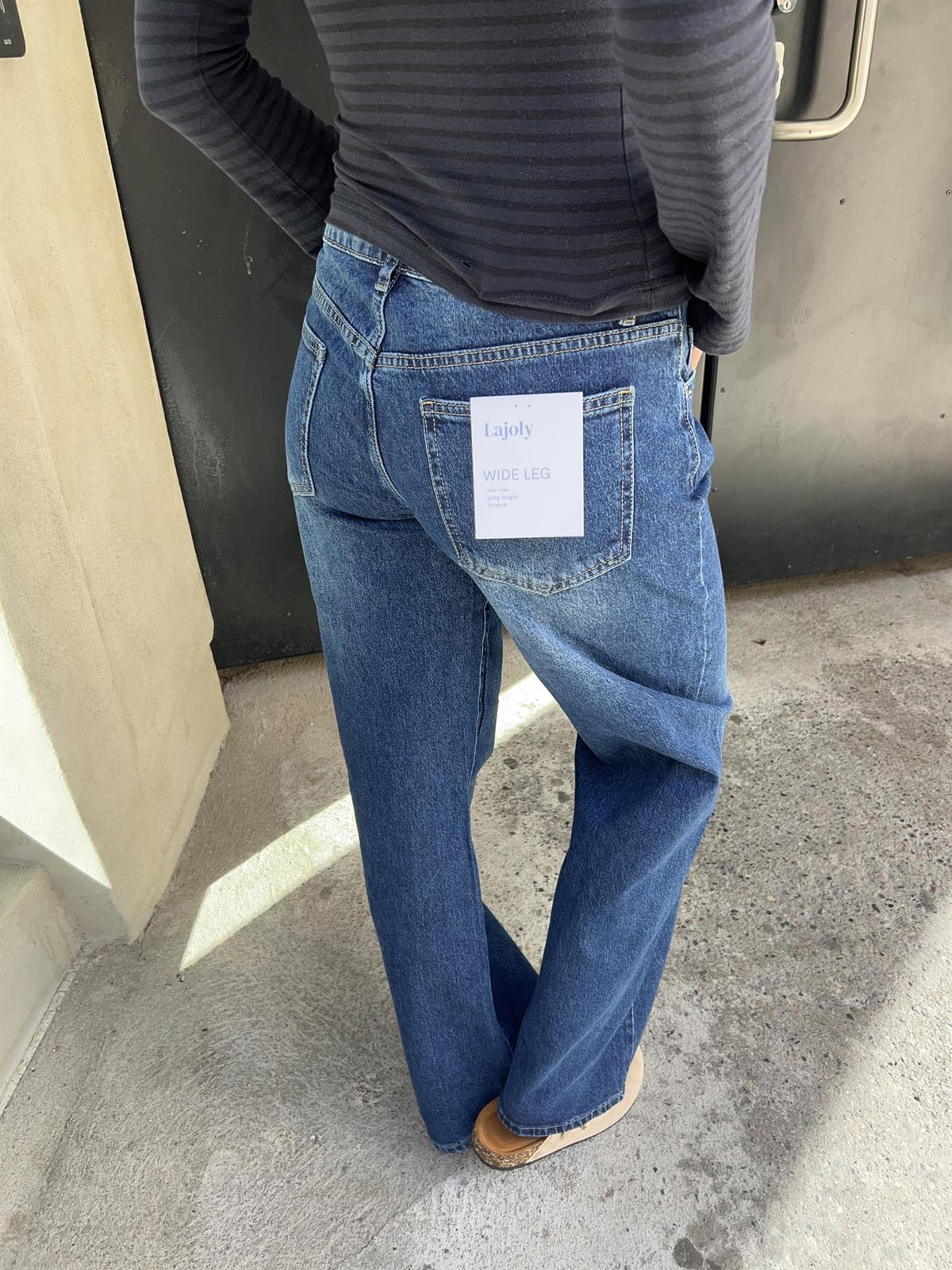 Basic vide jeans 5061 - Blå