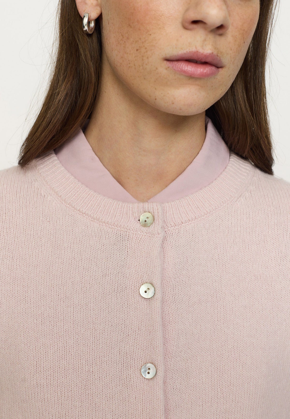 Avery Cardigan Knit RWS - Lys Rosa