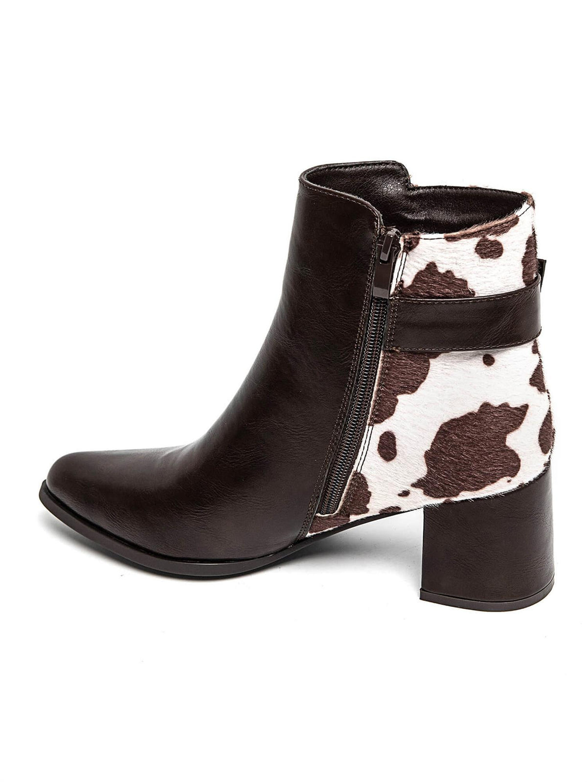 Boots med kuprint 5855 - Brun