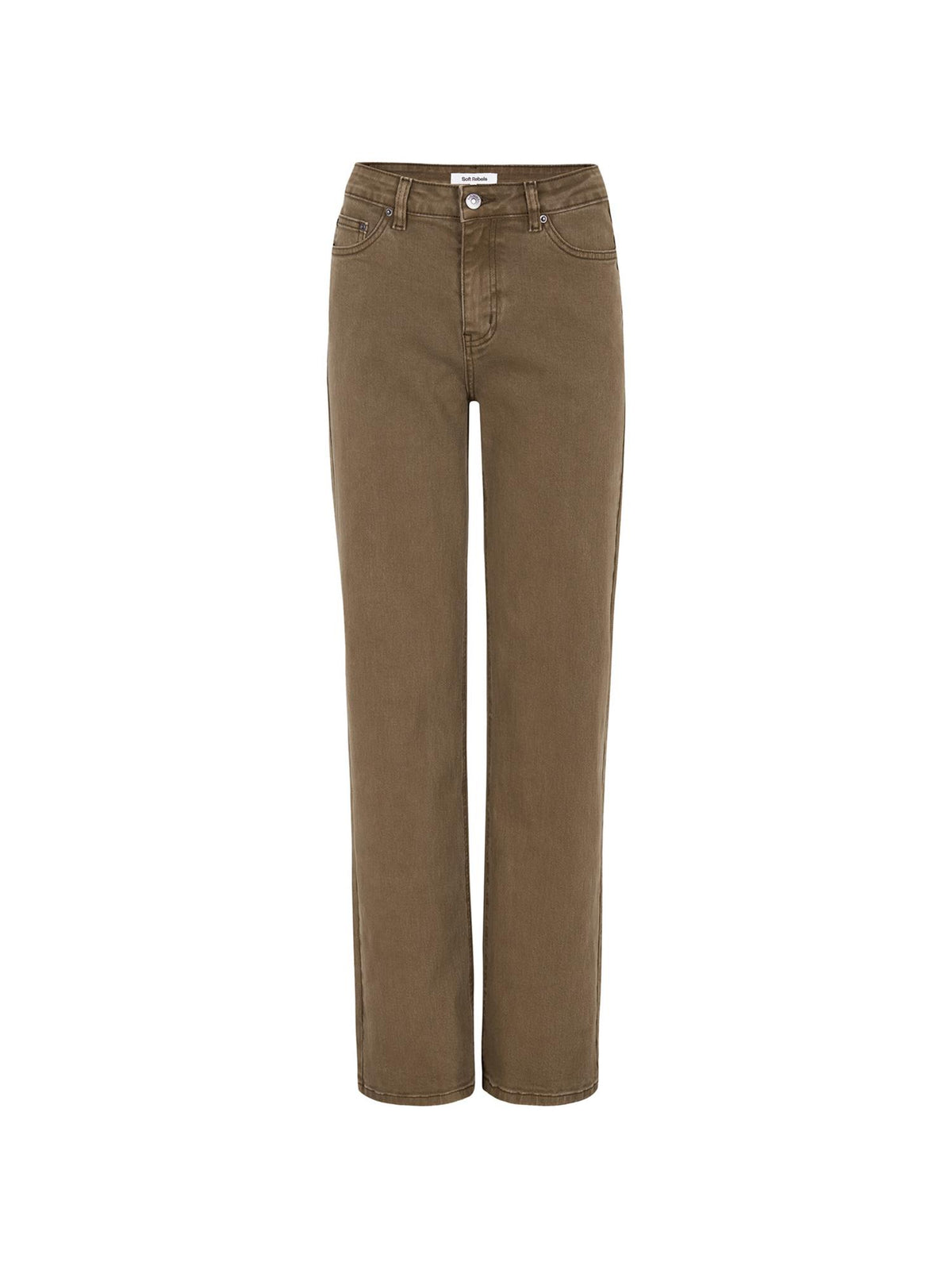 Kilea willa midwaist wide jeans - Brun