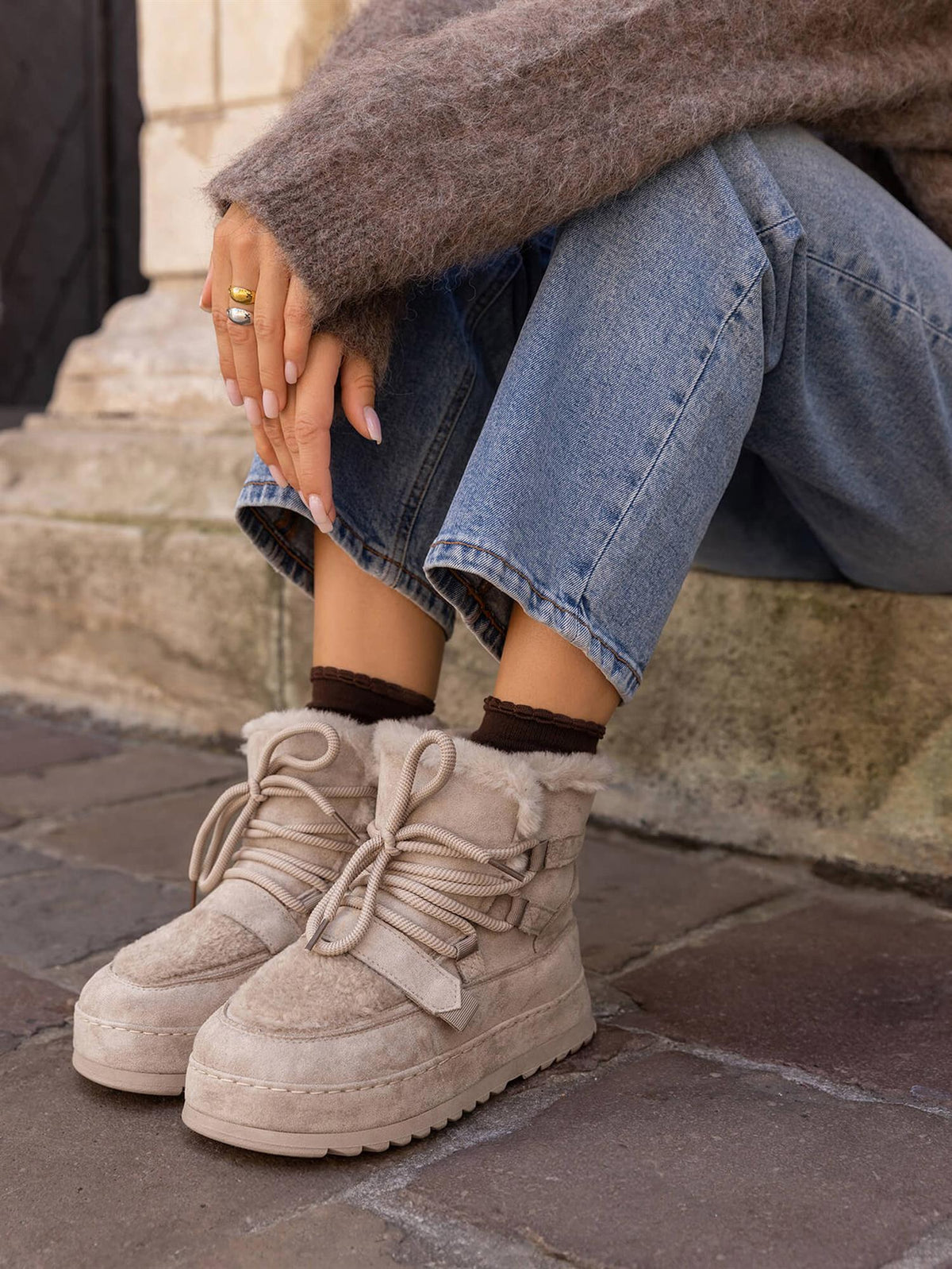 Foret vintersko - Khaki