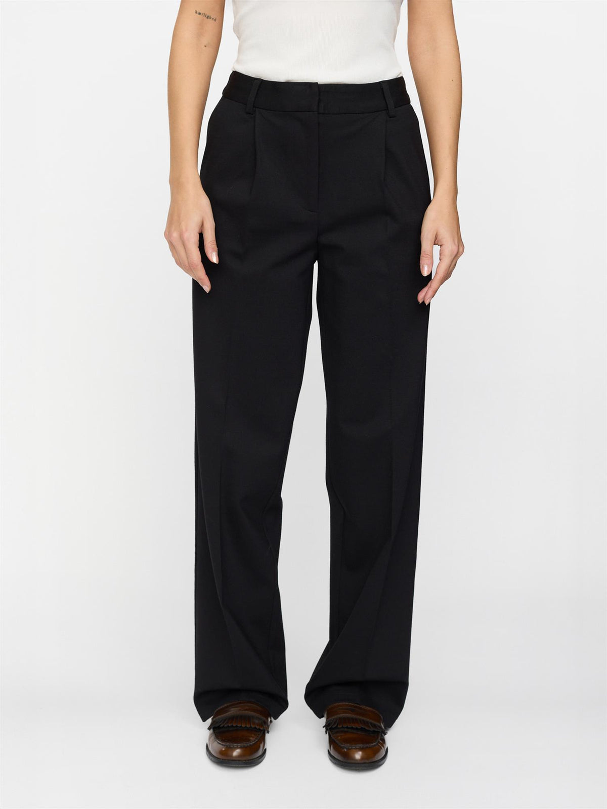 Huma Vilja Midwaist Loose Pant - Sort