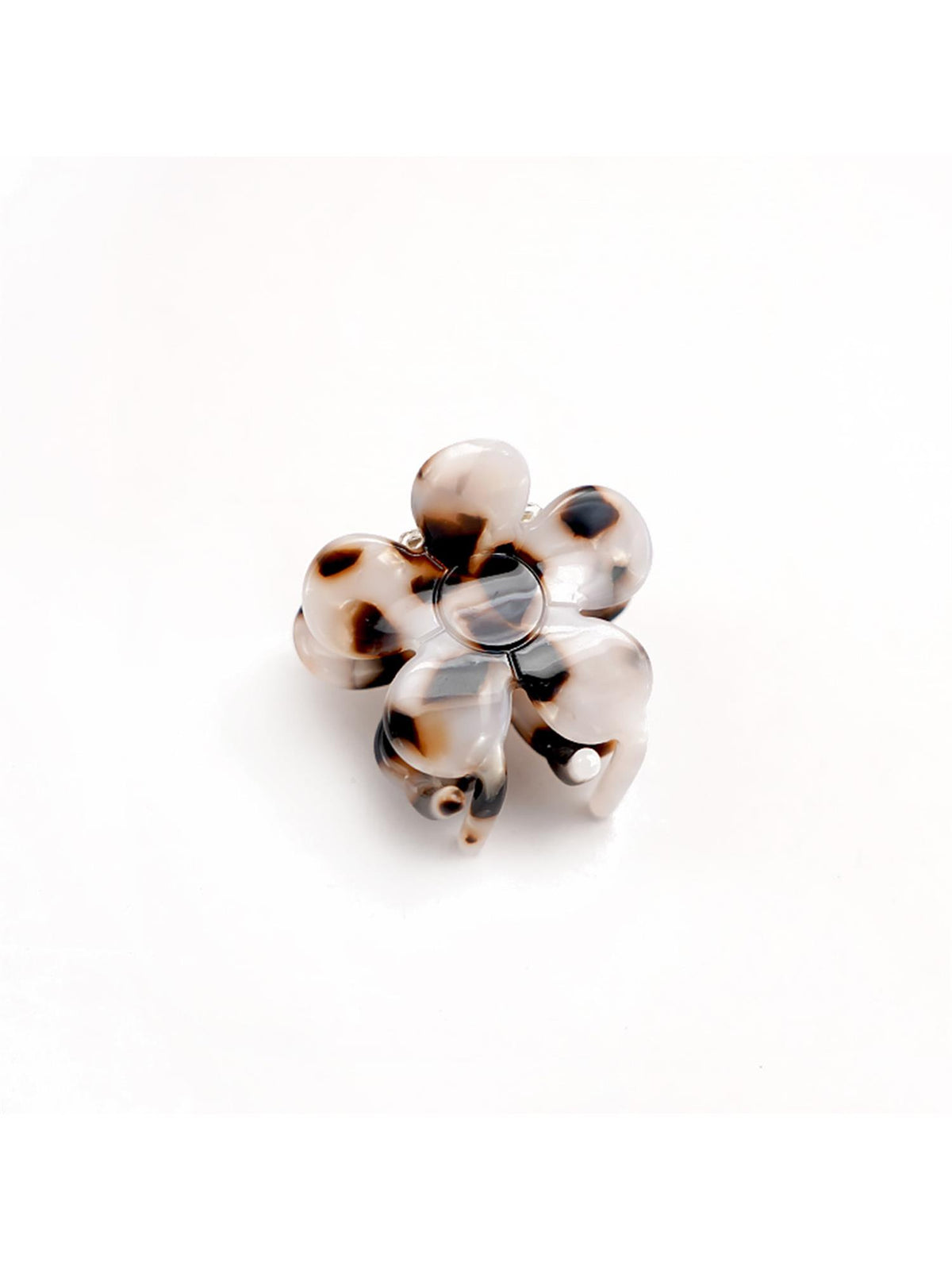 Poppy Flower Mini Claw - Hvit/Brun