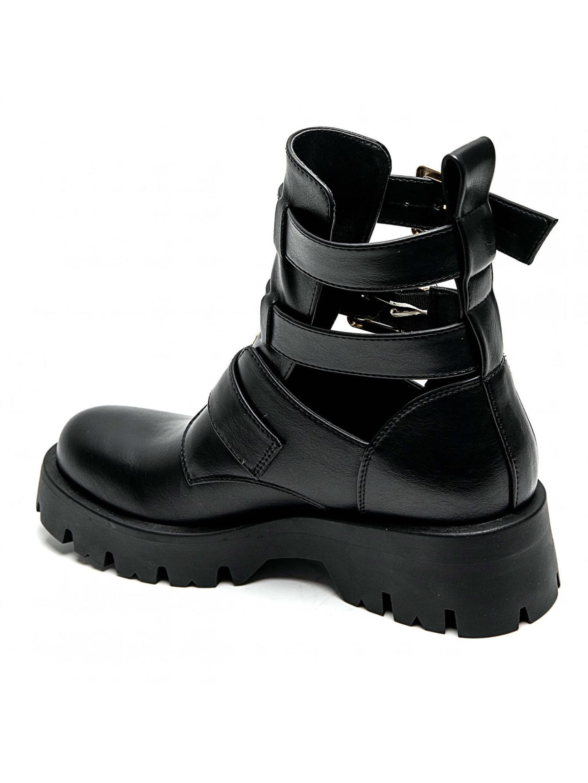 Boots med beltespenner 7631 - Sort