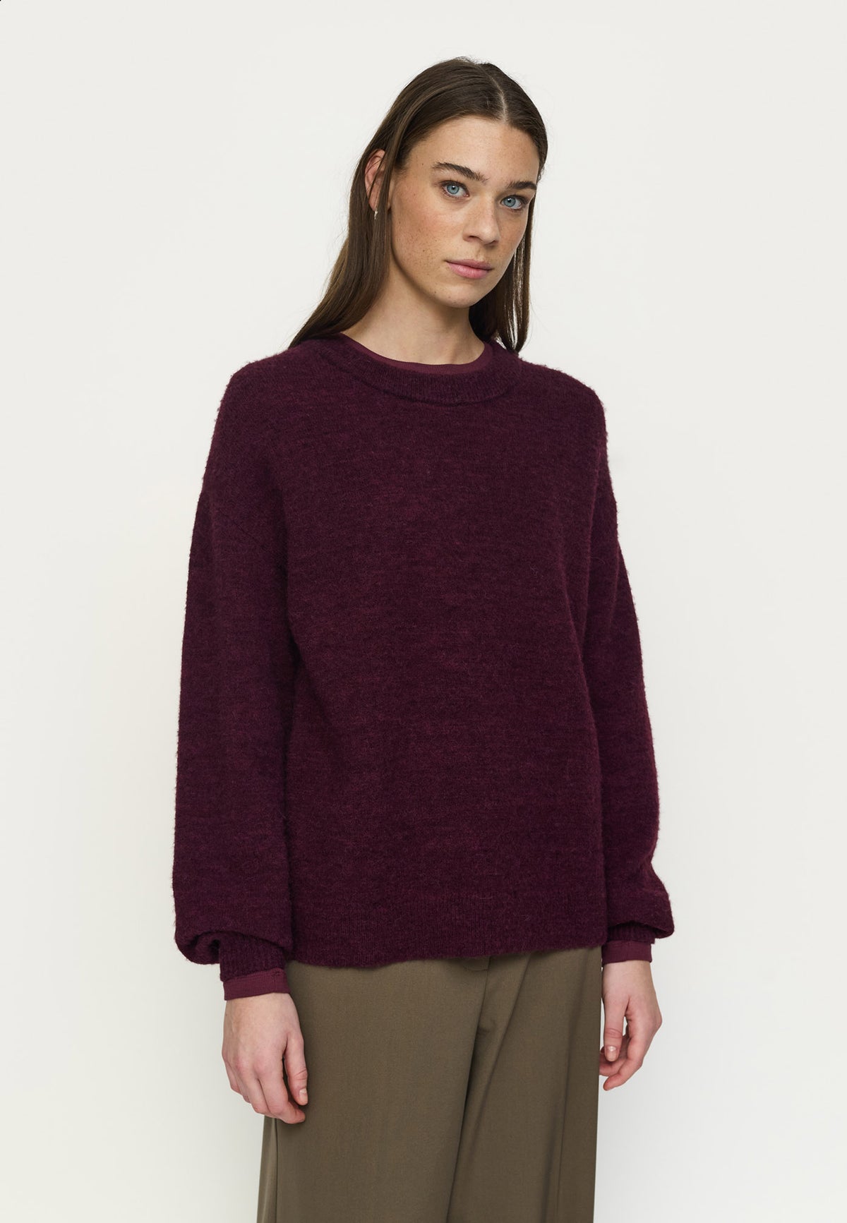 Allison knit - Burgunder