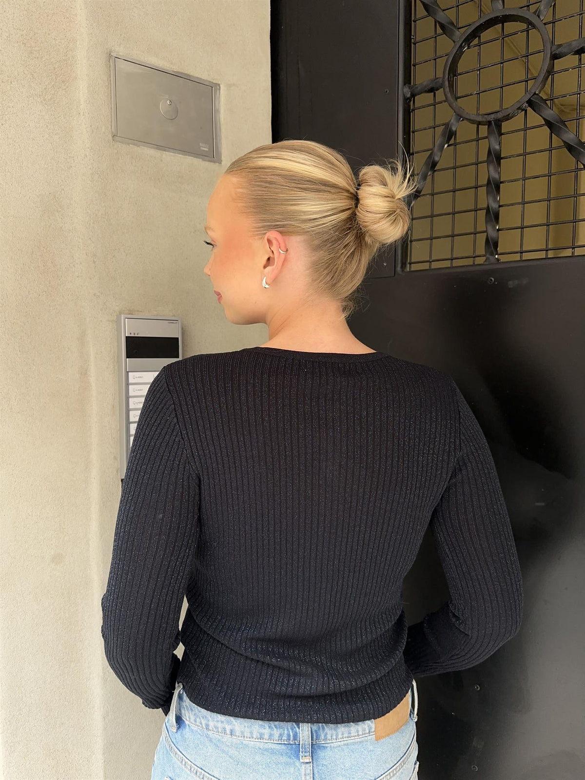 Tynn cardigan - Marine