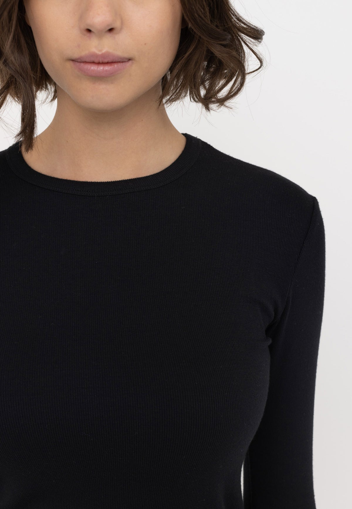 Fenja O-neck Top - Sort