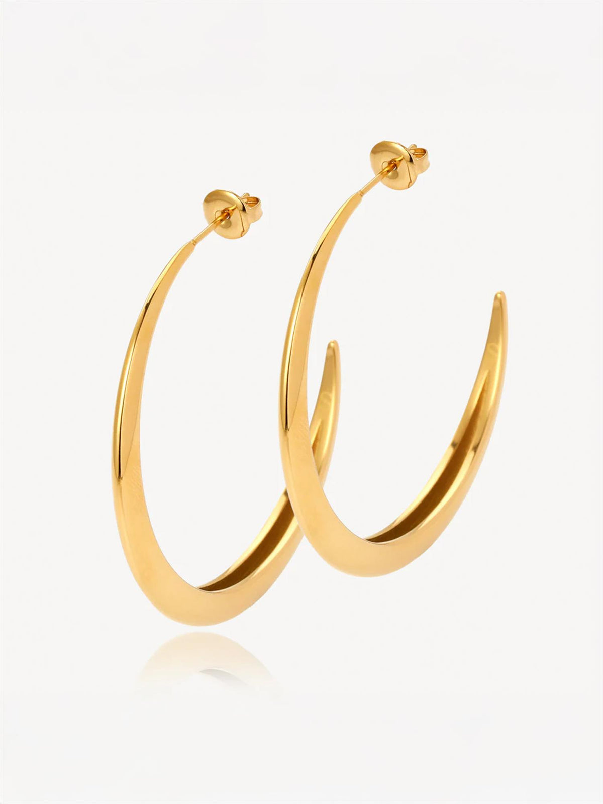Lux - Creoles Gold-plated - Gull
