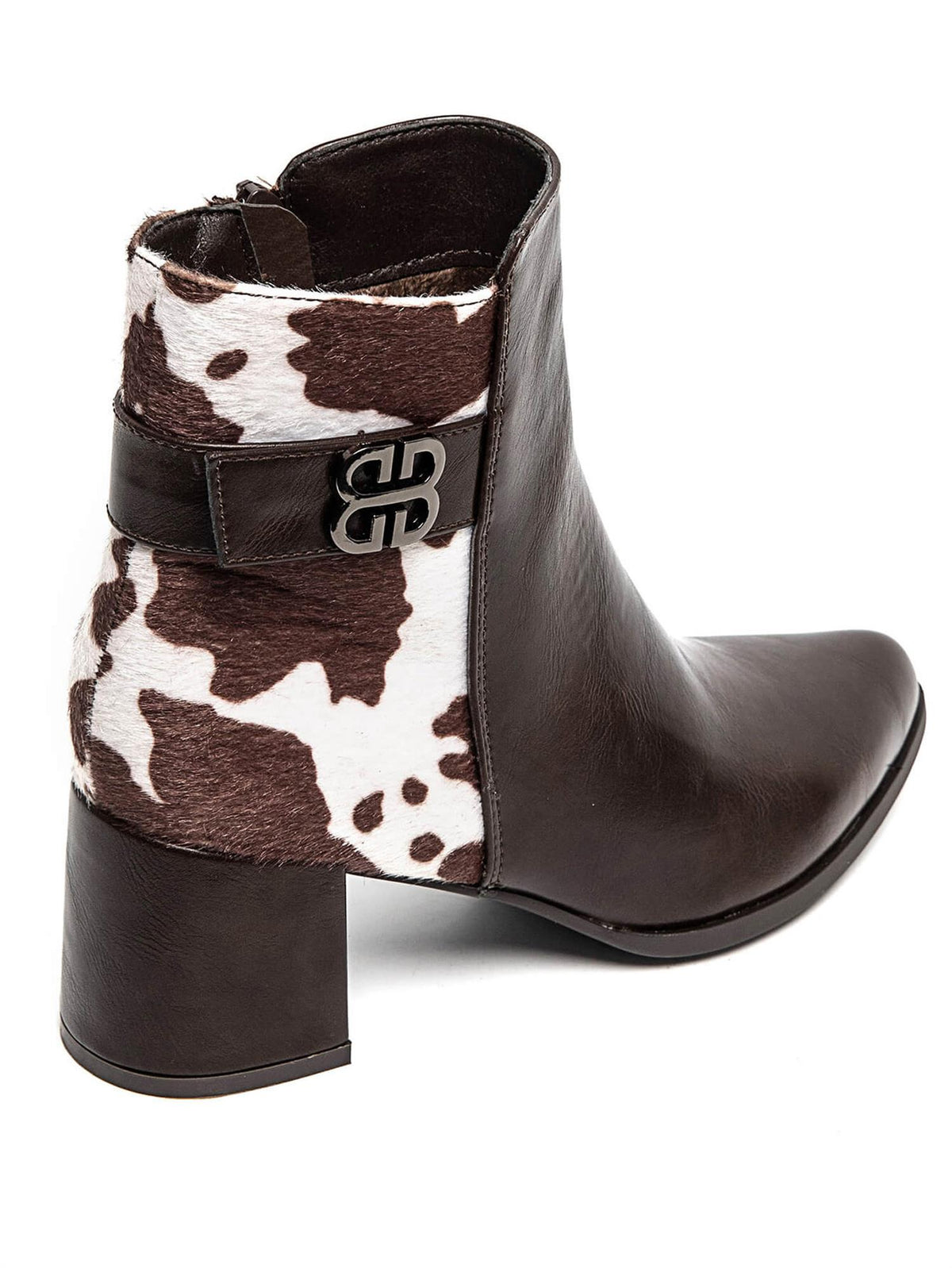 Boots med kuprint 5855 - Brun
