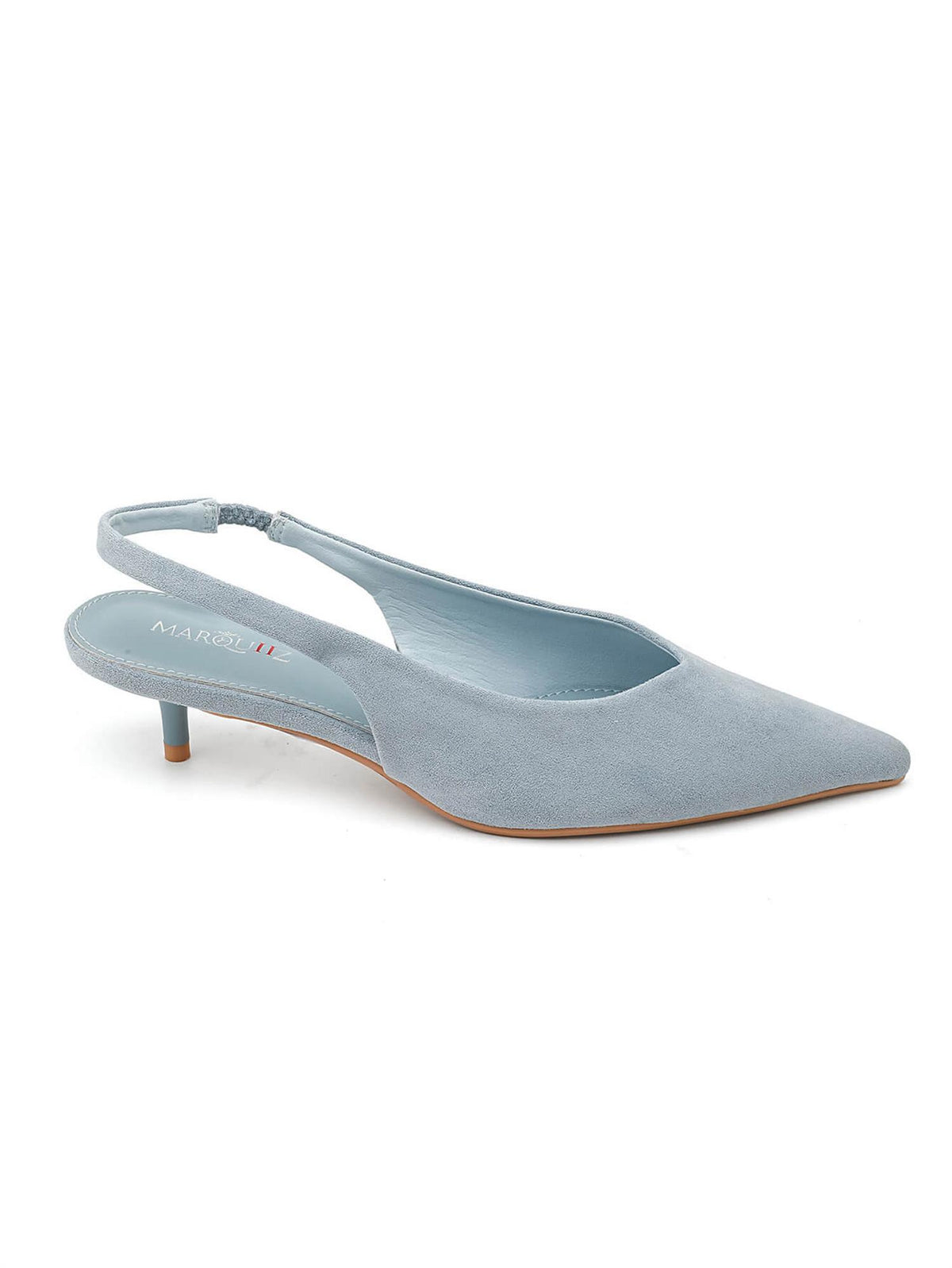 Slingback kitten heels 9793 - Blå