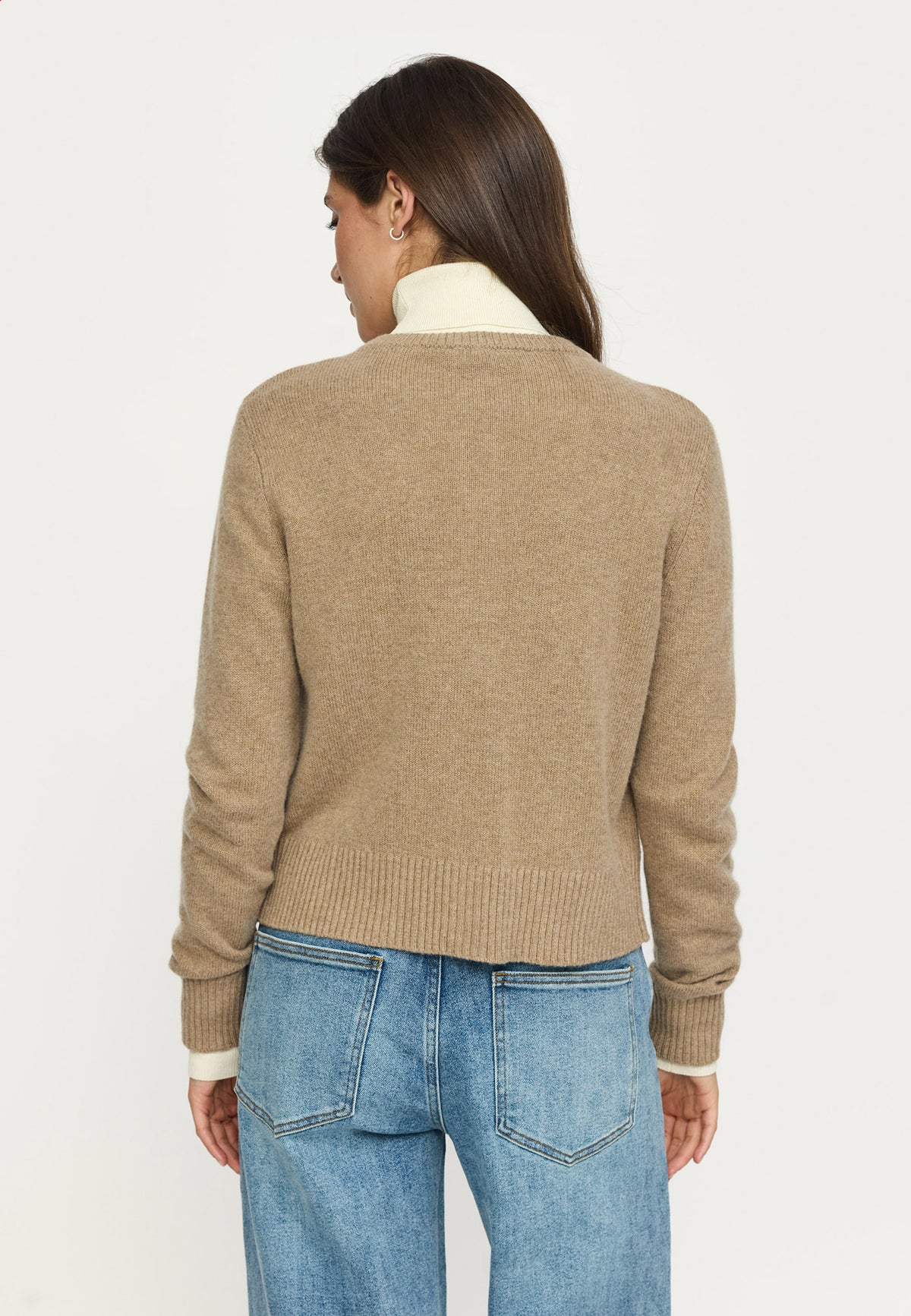 Avery Cardigan Knit RWS - Beige