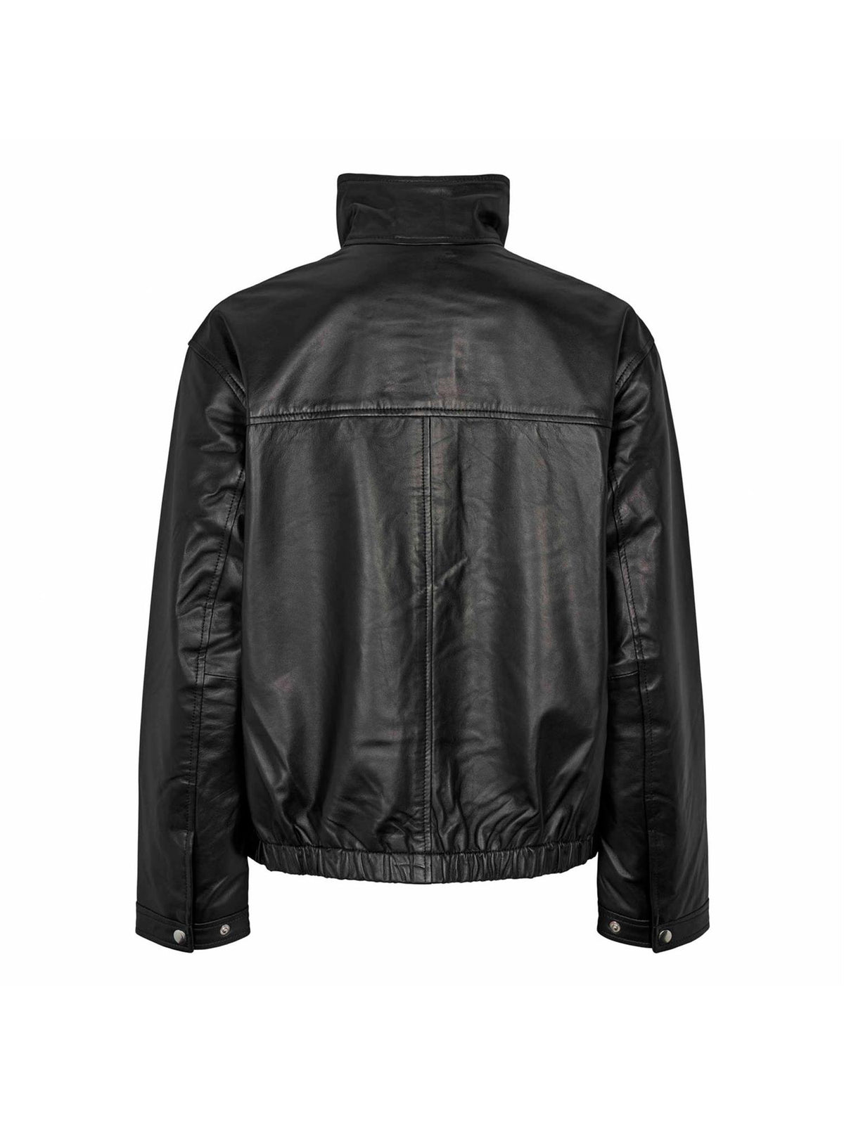Emersyn Leather Jacket - Sort