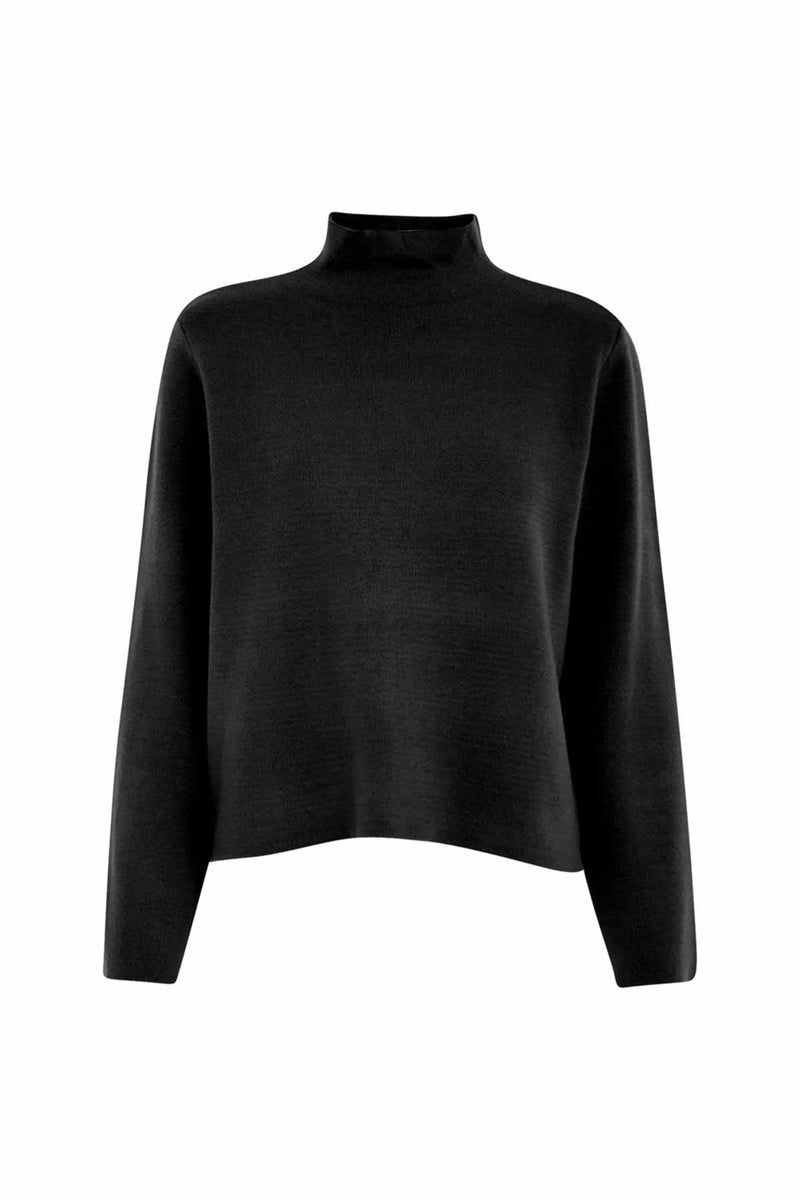 Lupi Hign Neck Knit Pullover