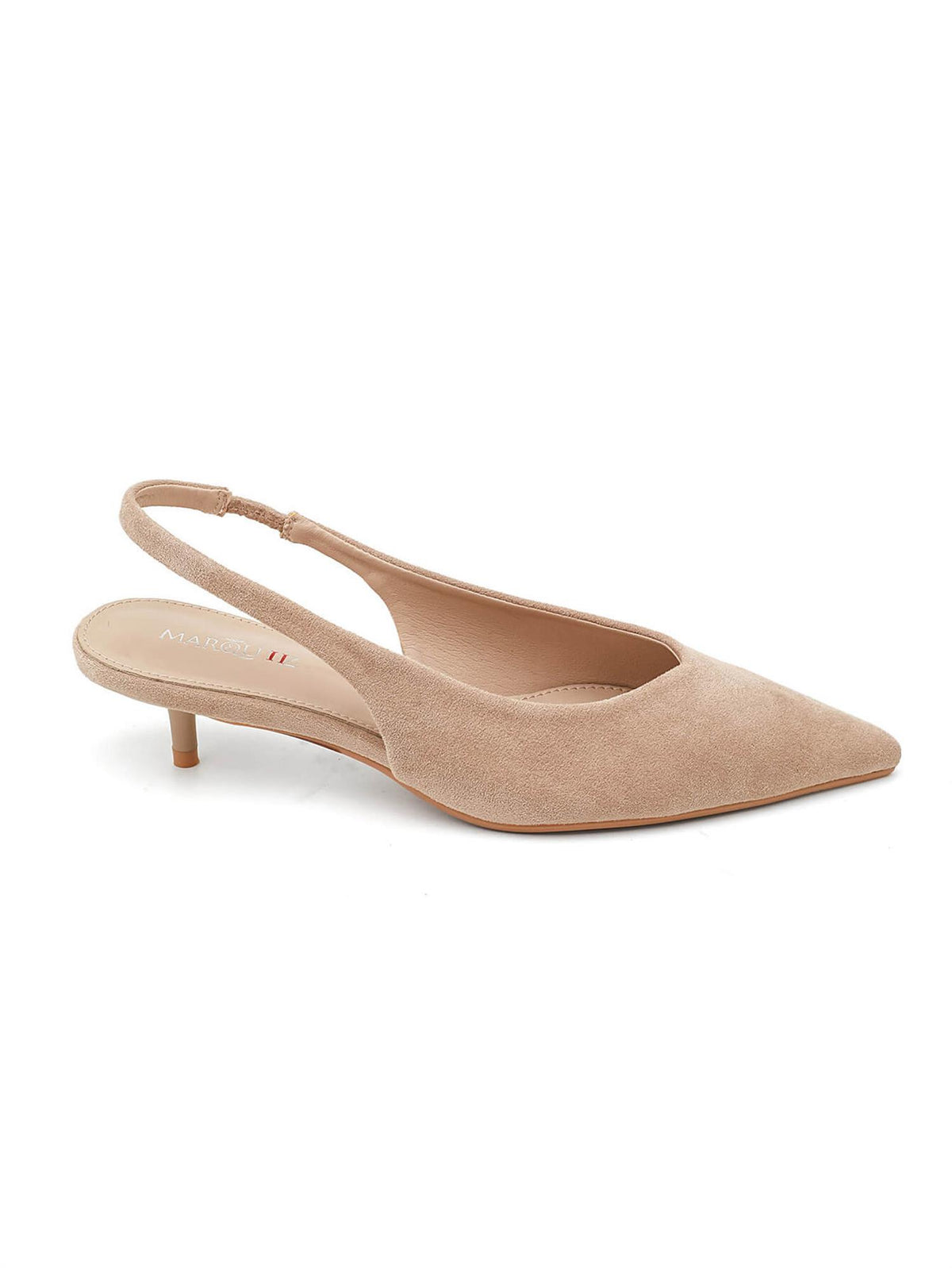 Slingback kitten heels 9793 - Beige