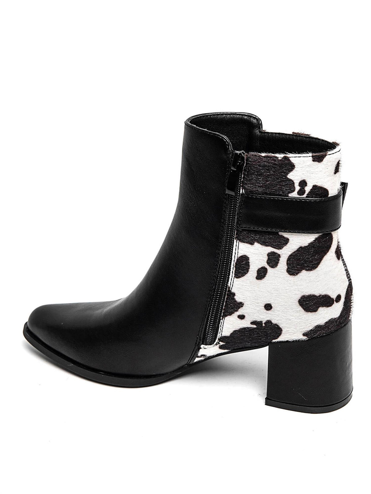 Boots med kuprint 5855 - Sort