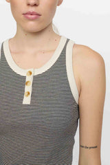 Adelynn Button Tank Top