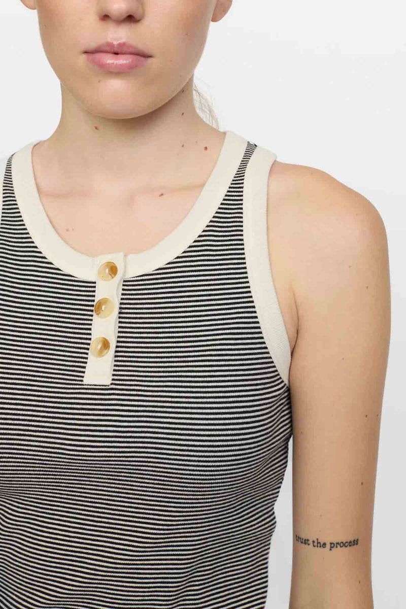 Adelynn Button Tank Top