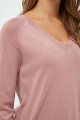 Tana V-neck Knit Pullover