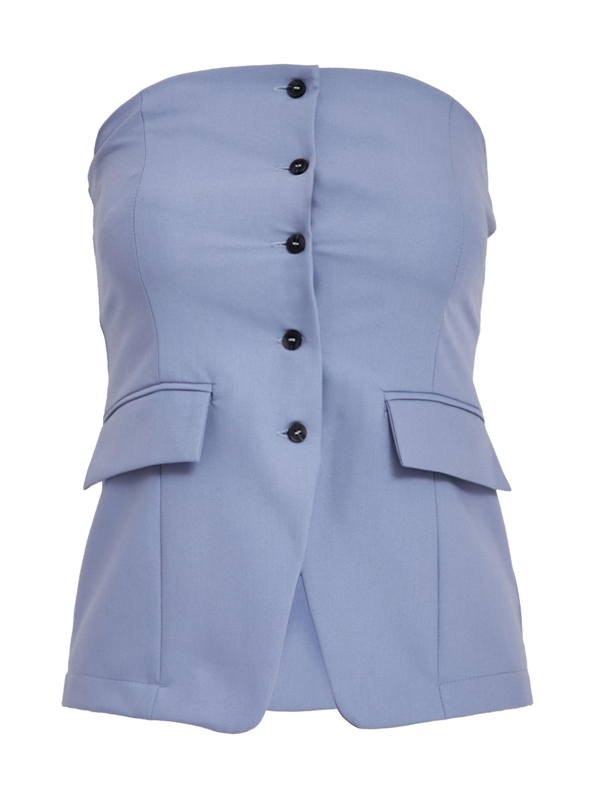 Dolly Tailored Bustier - Blue Bonnet