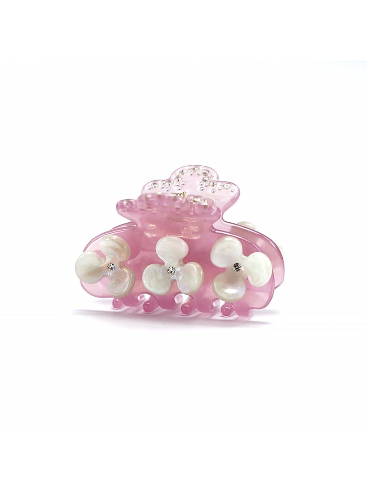 Rapunzel Rhinestone Mini Claw - Rosa