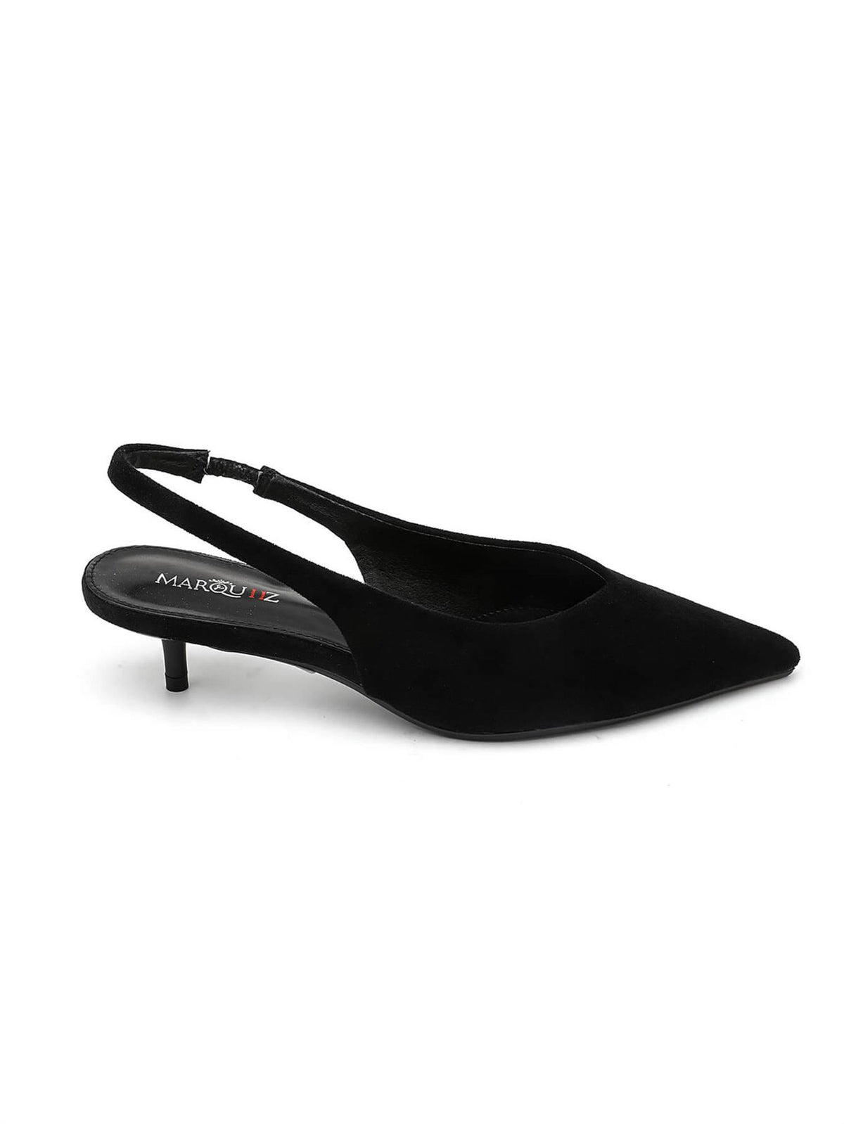 Slingback kitten heels 9793 - Sort