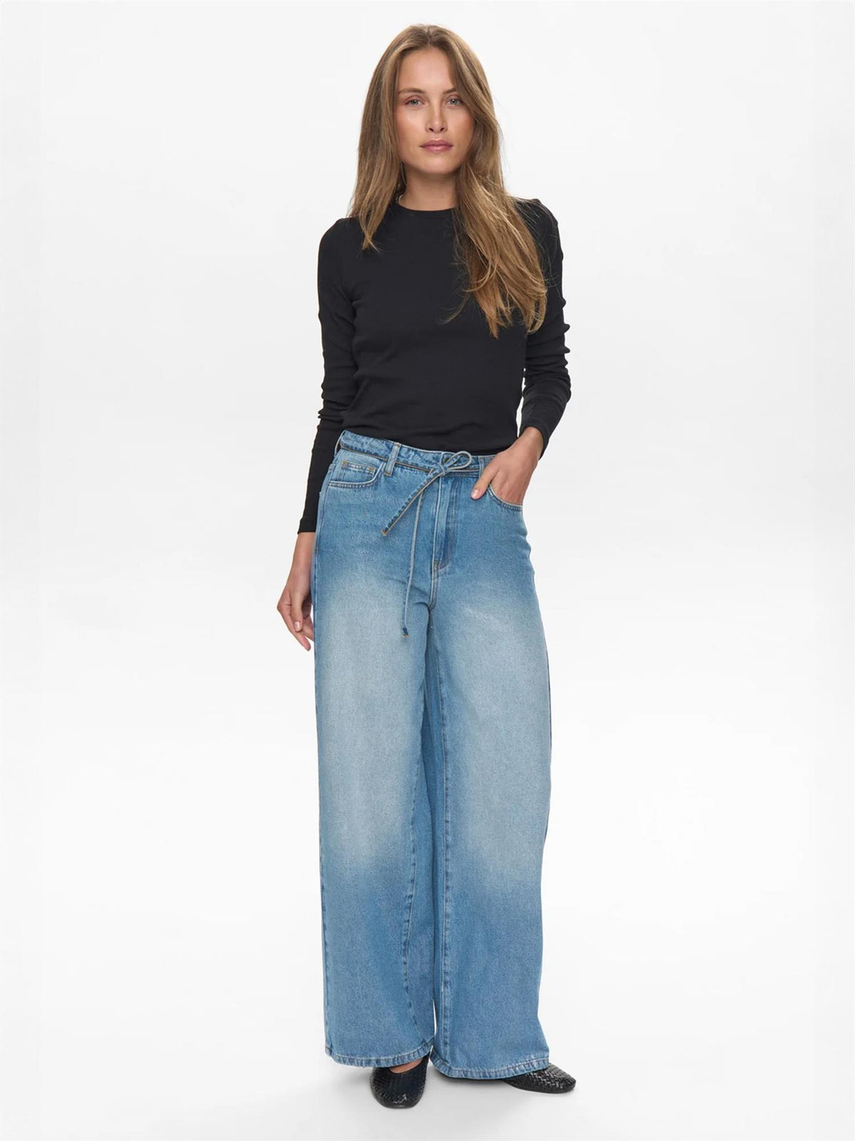 Brooklyn jeans glam - Lyseblå