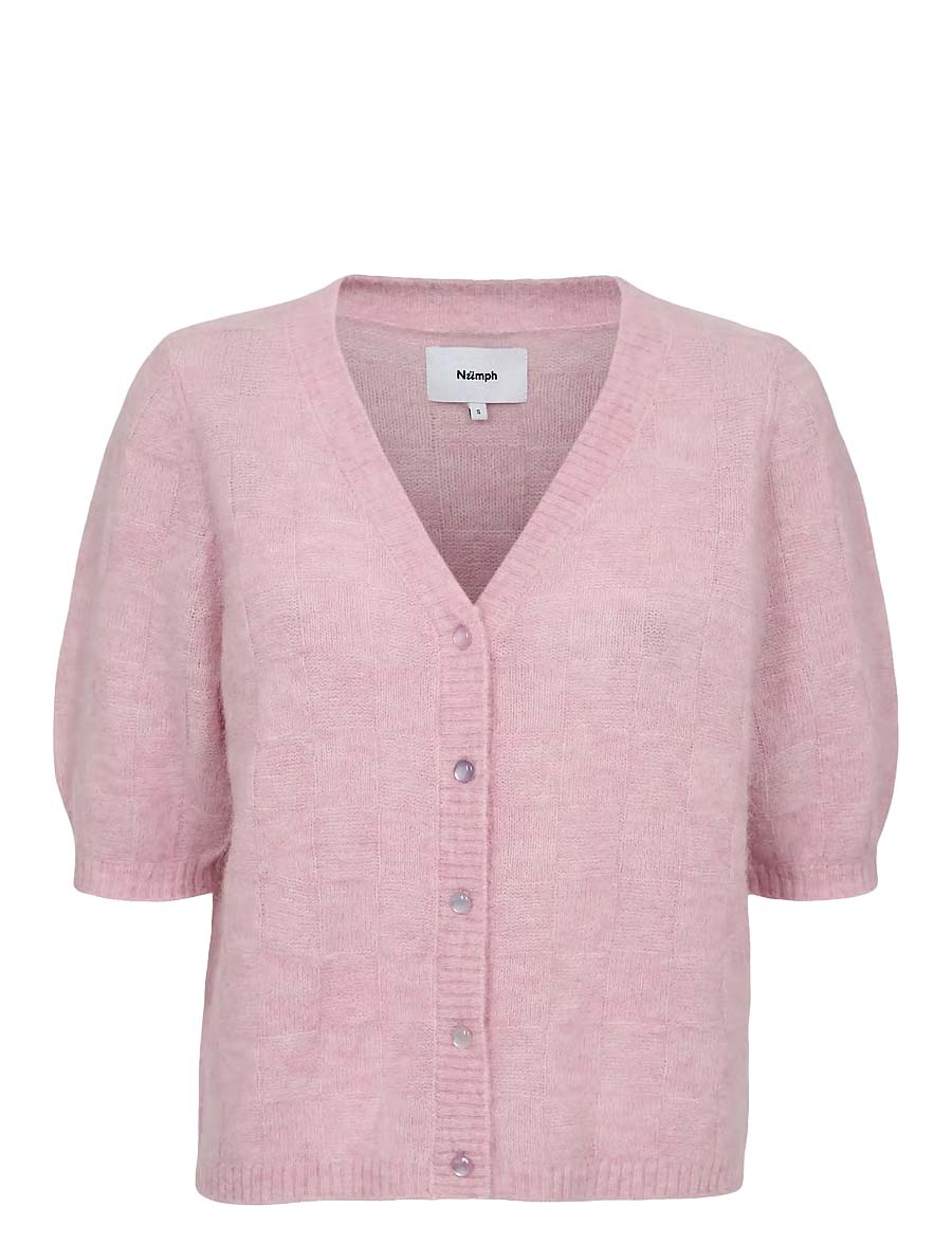 Riette Check Cardigan - Rosa