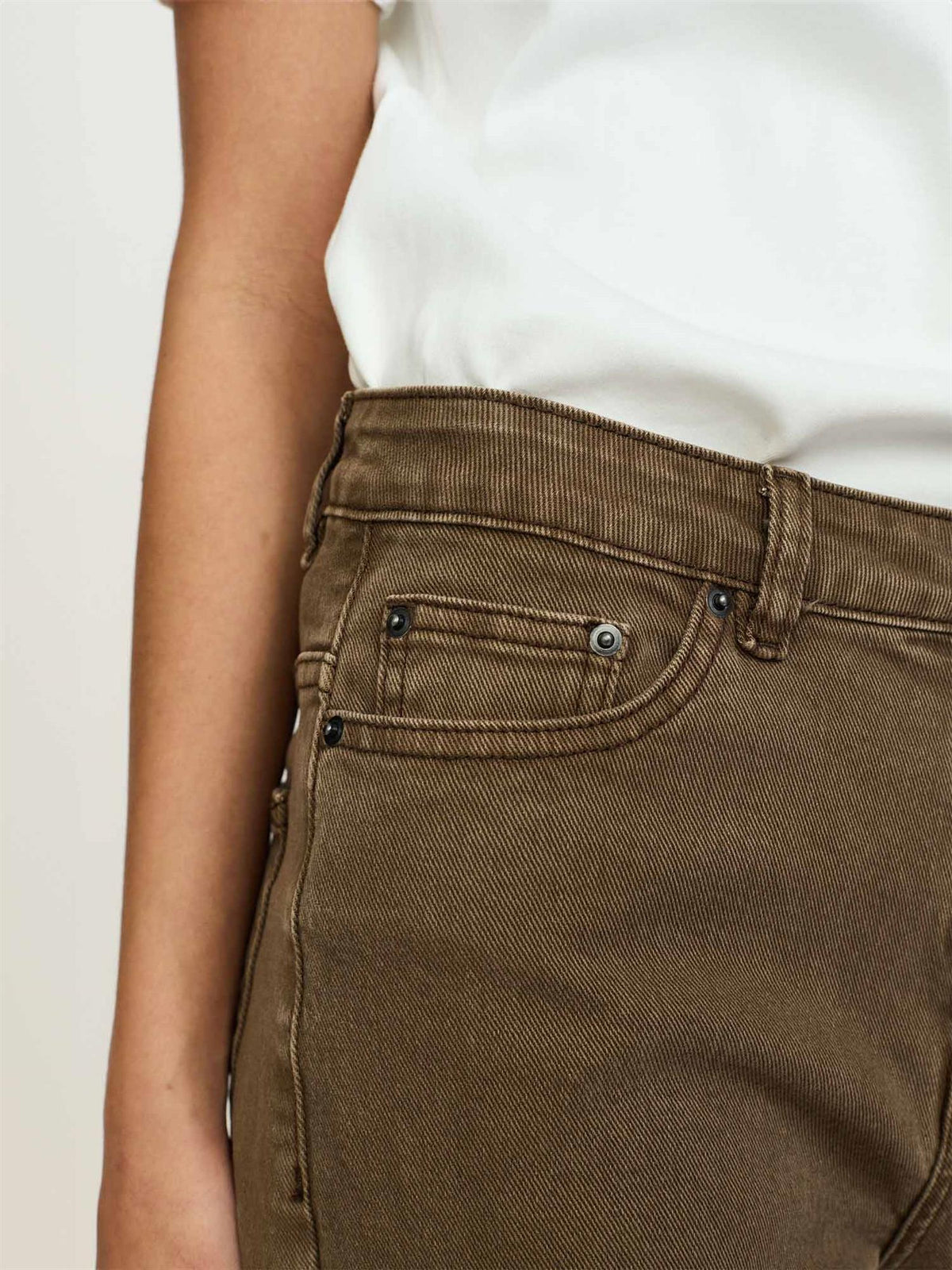 Kilea willa midwaist wide jeans - Brun