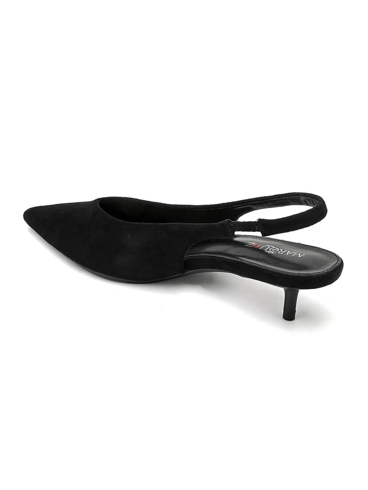 Slingback kitten heels 9793 - Sort