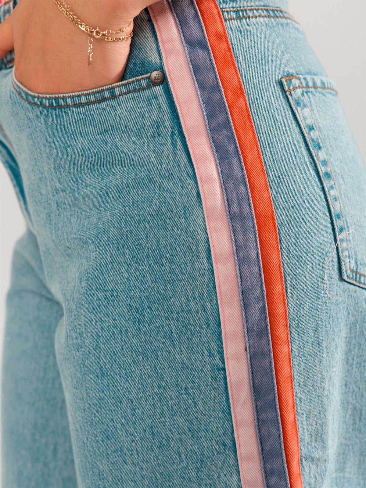 Malaga HR Wide Jeans - Lyseblå