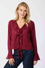 Anika Burnout Blouse