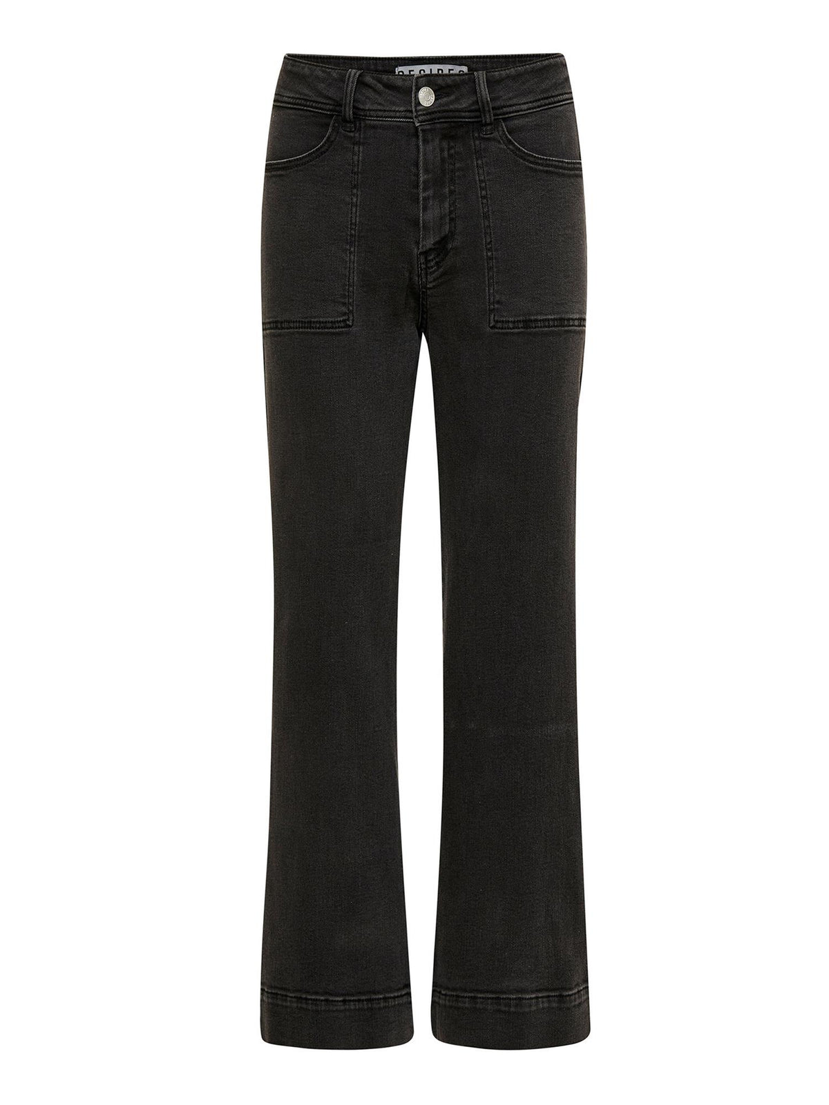Florence Denim Pants - Full Length - Black Washed