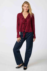 Anika Burnout Blouse