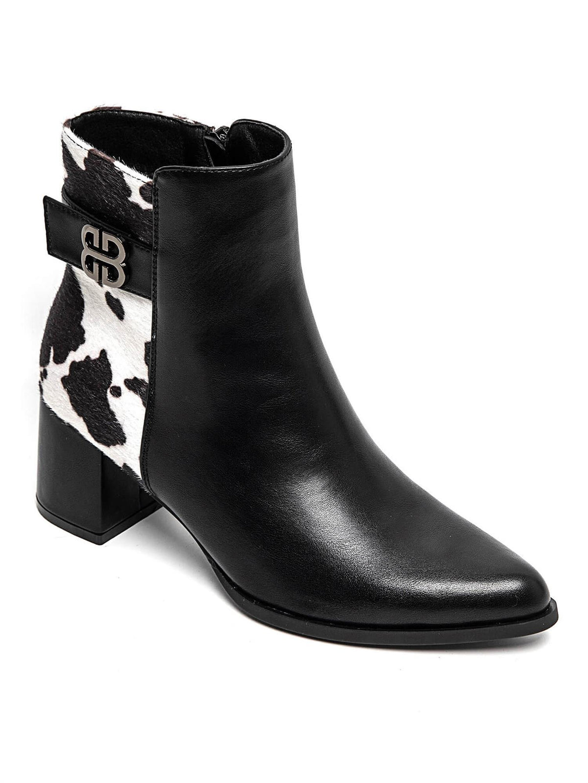 Boots med kuprint 5855 - Sort