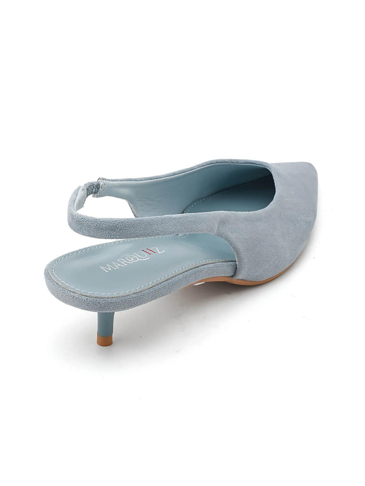 Slingback kitten heels 9793 - Blå