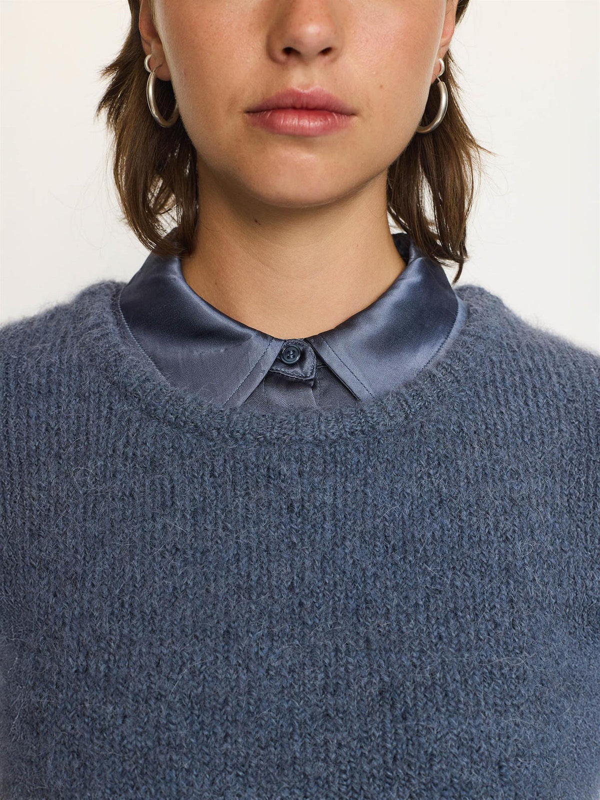 Camilla Knit - Blågrå