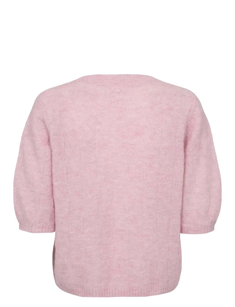Riette Check Cardigan - Rosa