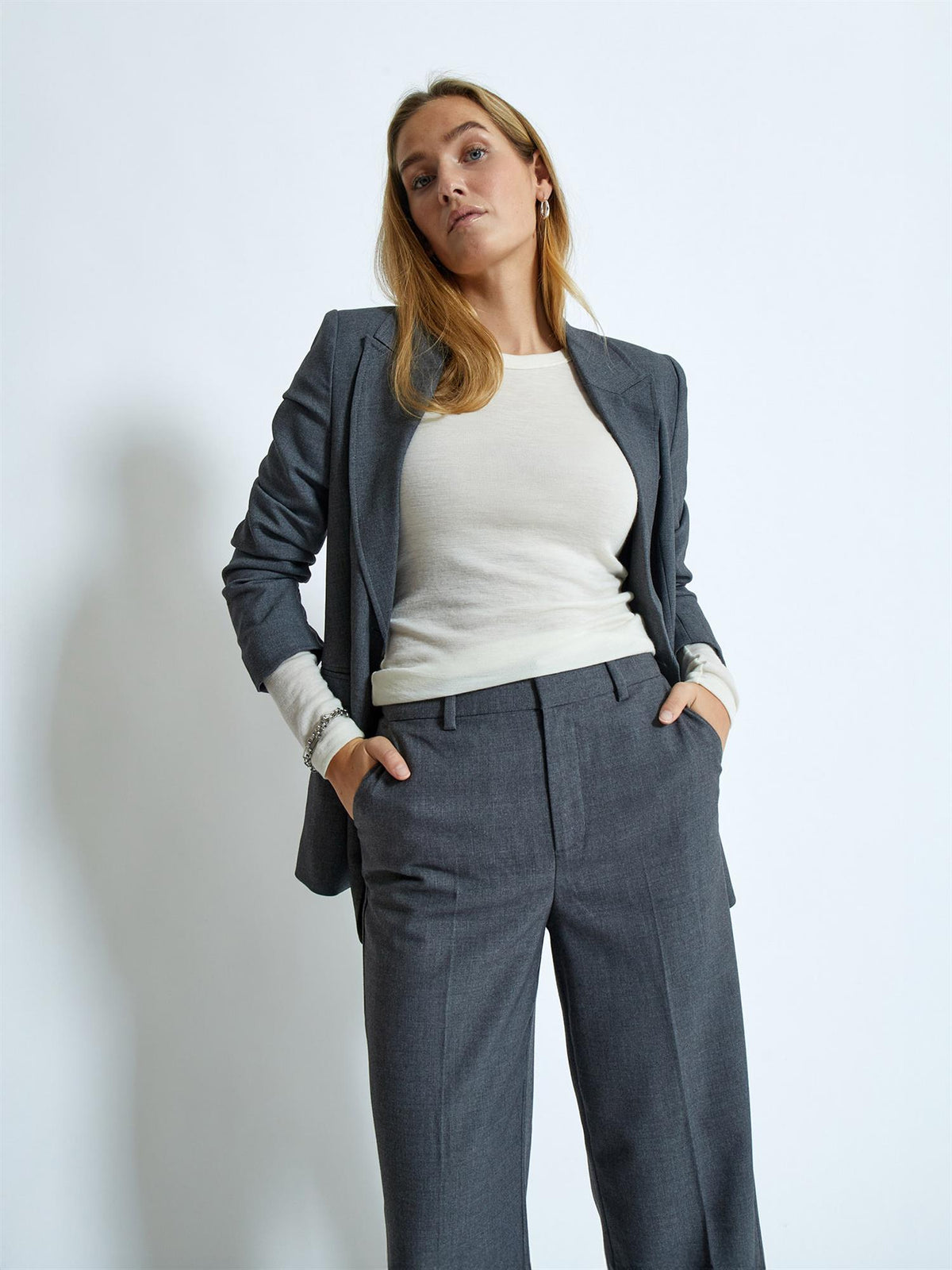 Cally Long Sleeve Top - Off White