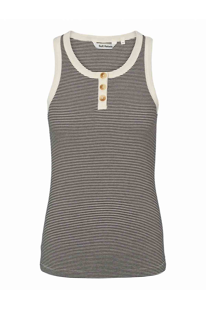 Adelynn Button Tank Top