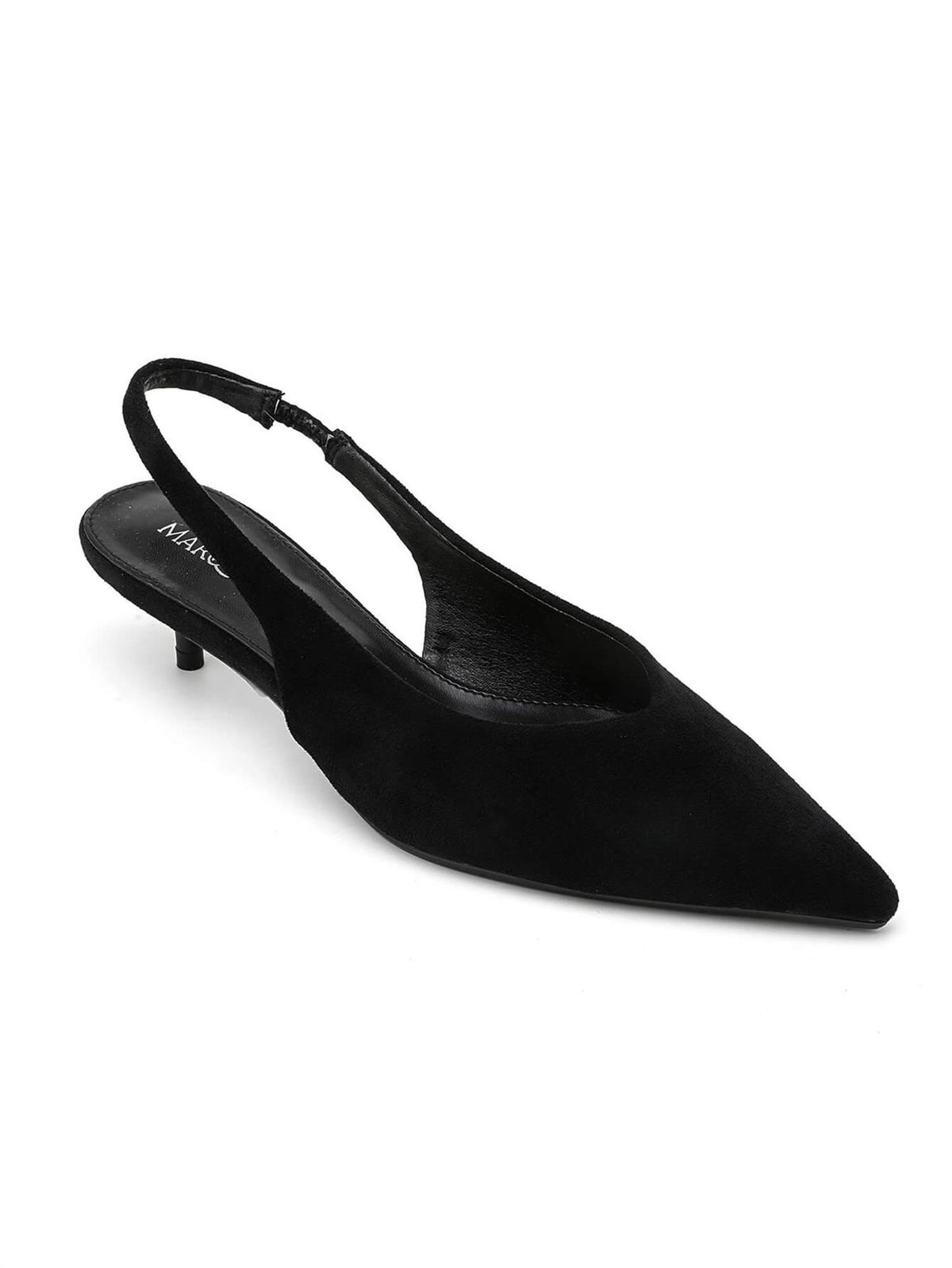 Slingback kitten heels 9793 - Sort