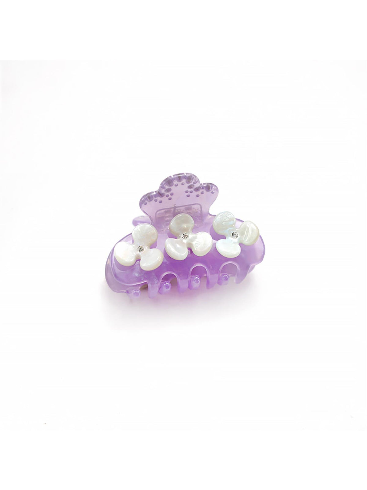 Rapunzel Rhinestone Mini Claw - Lilla