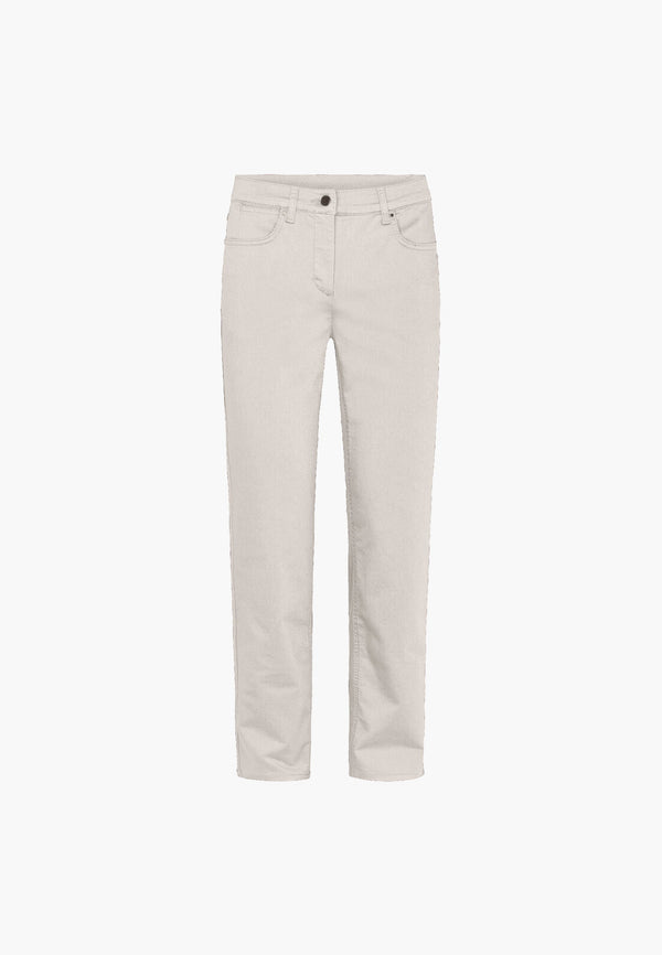 LAURIE  Charlotte Regular - Medium Length Trousers REGULAR 25000 Grey Sand