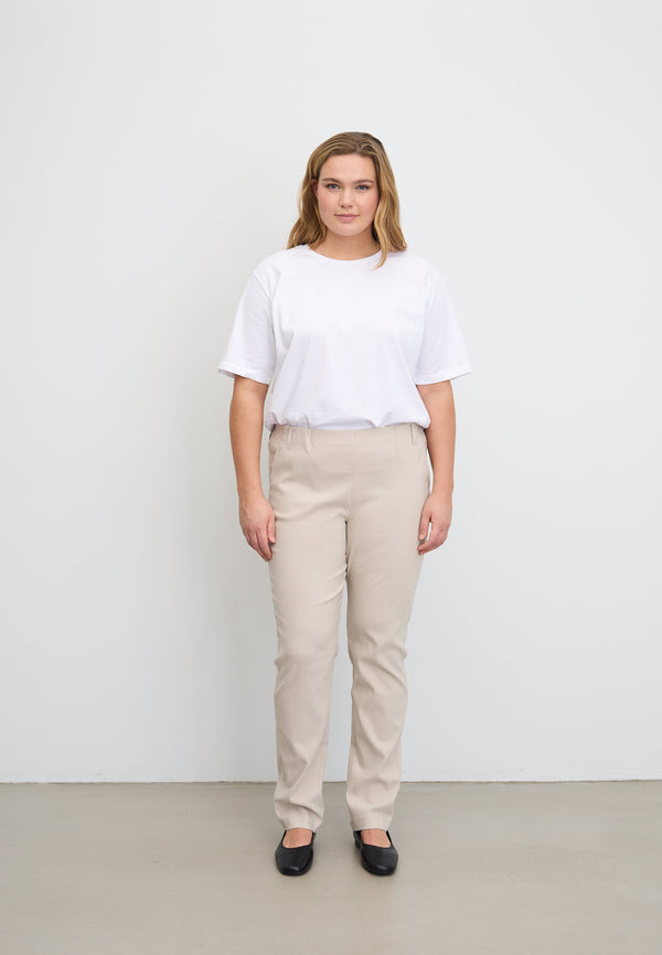 LAURIE  Taylor Regular - Medium Length Trousers REGULAR 25000 Grey Sand