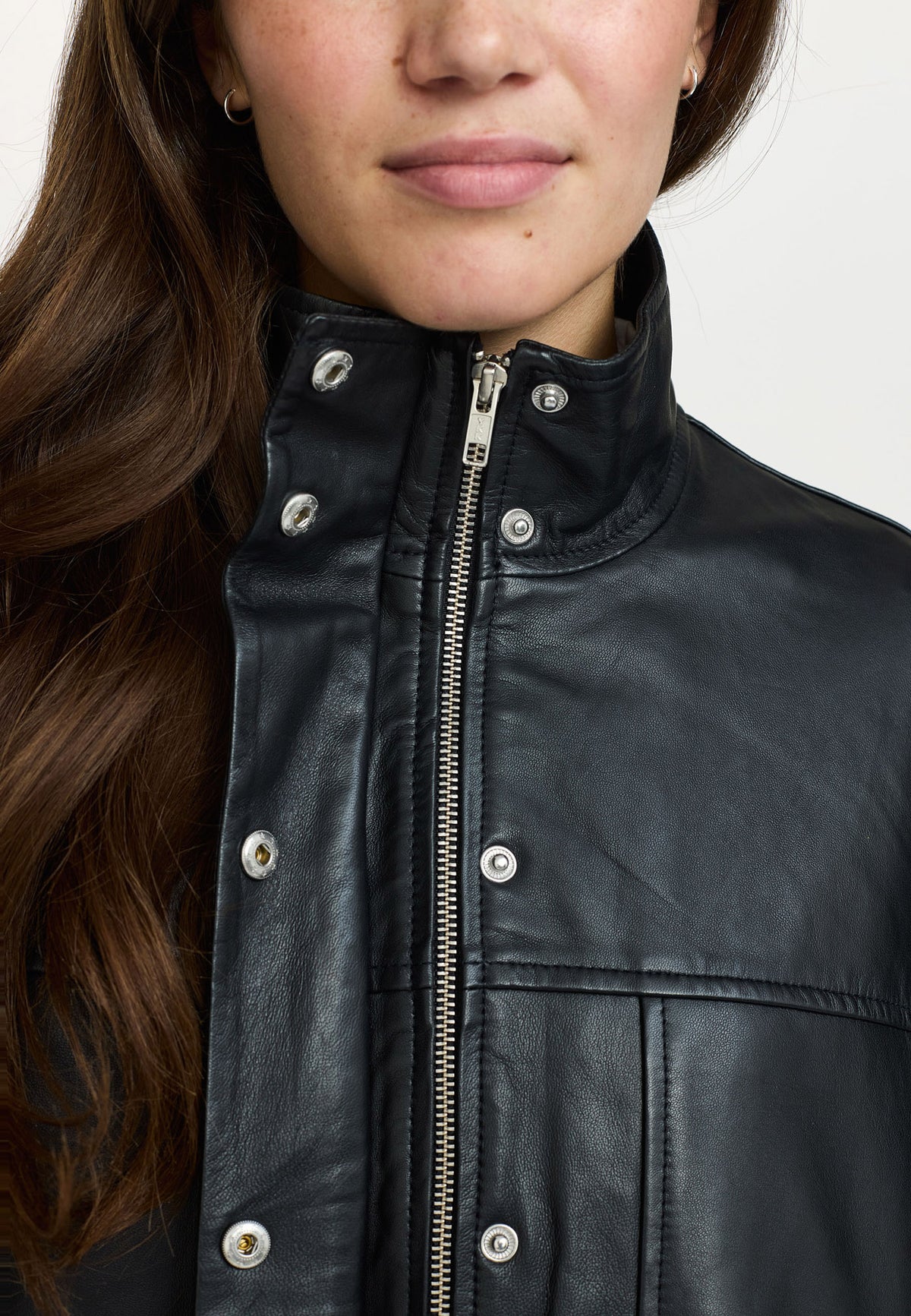 Emersyn Leather Jacket - Sort