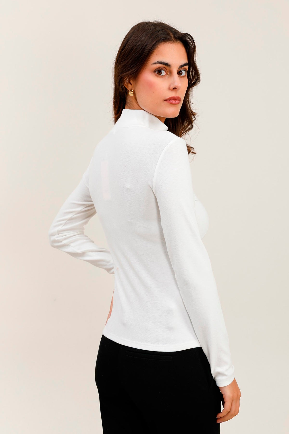 Basic mockneck - Hvit